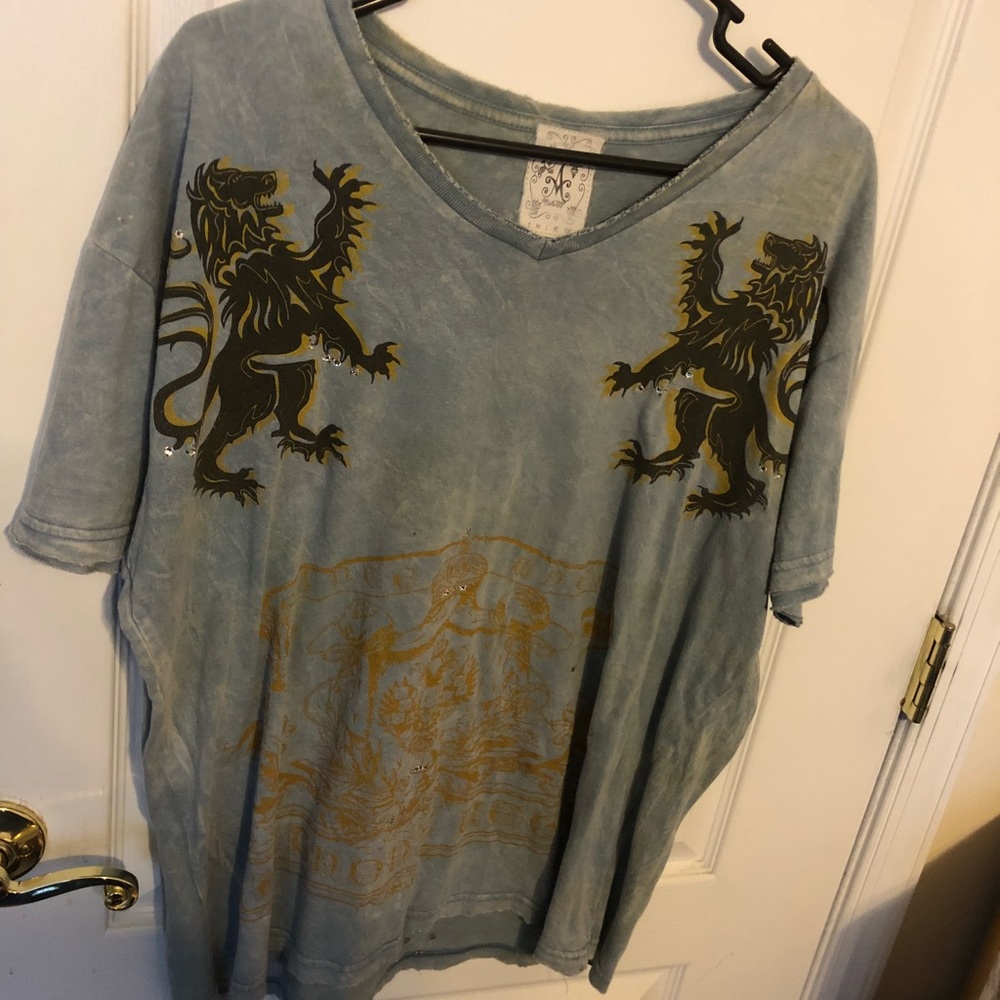 Anthony Vega mens v neck two Loins shirt size XL